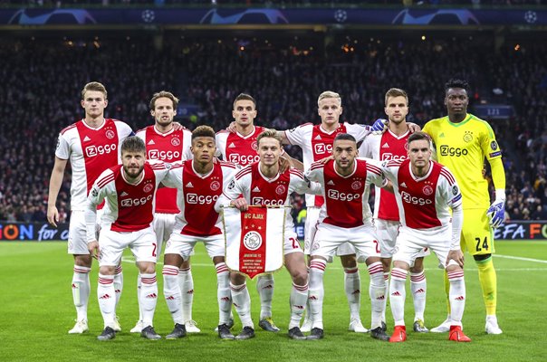 Ajax team v Juventus Champions League Quarter Final 2019