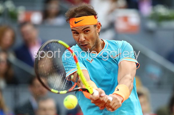Rafael Nadal Spain Backhand Madrid Open 2019