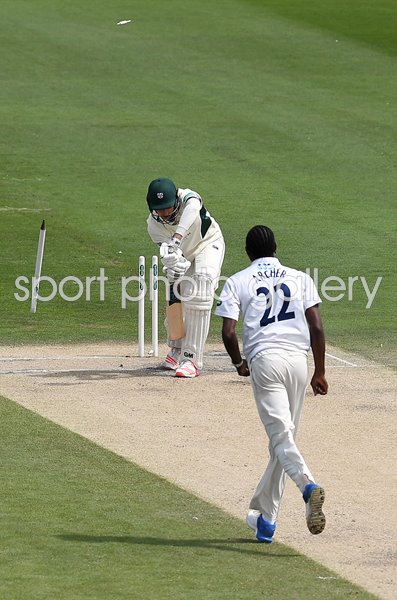 Jofra Archer Sussex v Worcestershire County Championship Hove 2017