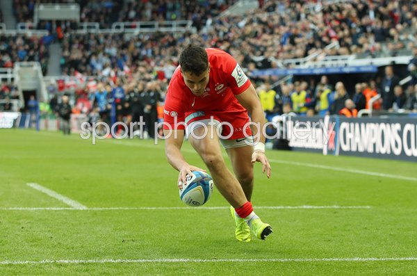 Sean Maitland Saracens scores Champions Cup Final 2019