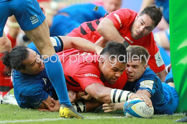 Billy Vunipola Saracens scores v Leinster Champions Cup Final 2019