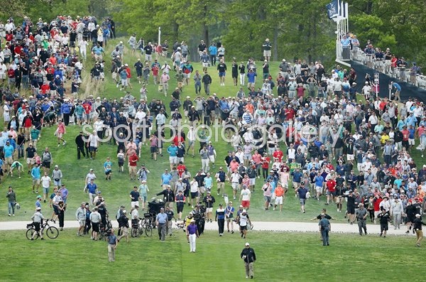 Brooks Koepka USA 18th Hole Round 4 USPGA Bethpage Black 2019