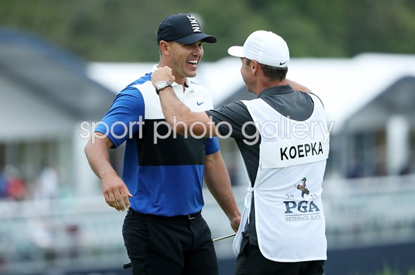 Brooks Koepka & Caddie Ricky Elliott USPGA Bethpage Black 2019