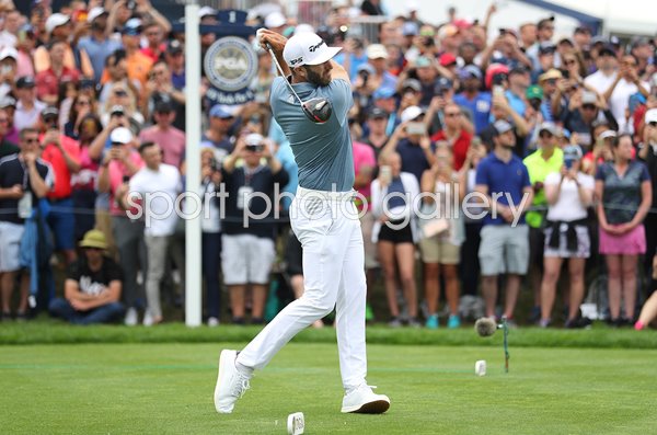 Dustin Johnson USA 1st Tee Final Round USPGA Bethpage 2019