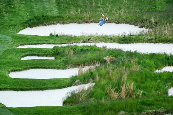 Dustin Johnson USA 18th Hole Final Round USPGA Bethpage 2019