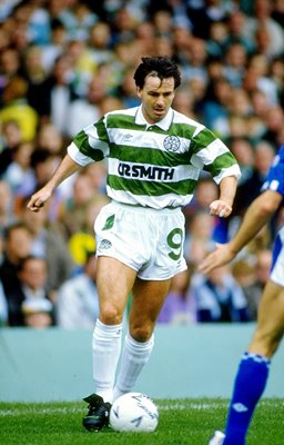 Charlie Nicholas Celtic v Everton Glasgow 1990