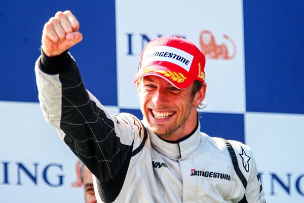 Jenson Button Great Britain & Brawn GP wins Turkish GP 2009