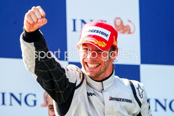 Jenson Button Great Britain & Brawn GP wins Turkish GP 2009