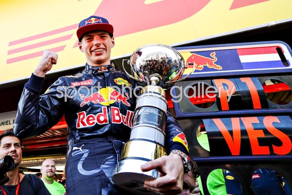 Max Verstappen Netherlands & Red Bull wins Spanish GP 2016