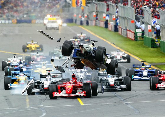 Ralf Schumacher Crash Australian Formula One GP Melbourne 2002