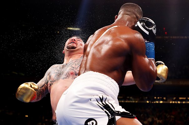 Anthony Joshua punch v Andy Ruiz Jr. New York 2019