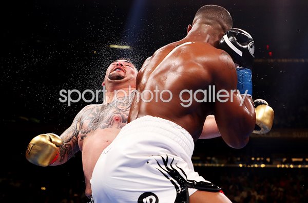 Anthony Joshua punch v Andy Ruiz Jr. New York 2019