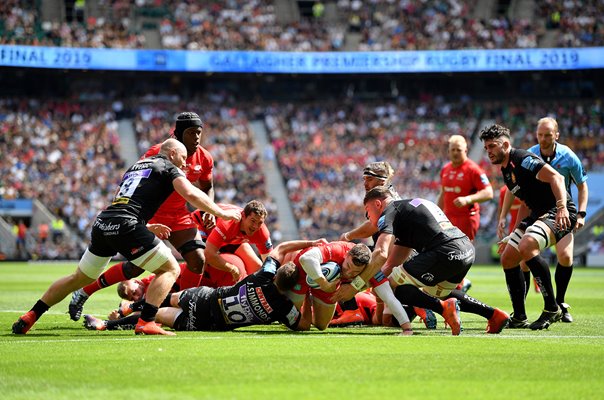 Ben Spencer Saracens scores Premiership Rugby Final 2019