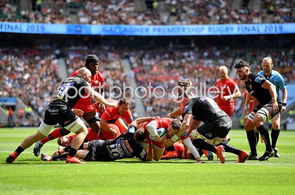 Ben Spencer Saracens scores Premiership Rugby Final 2019