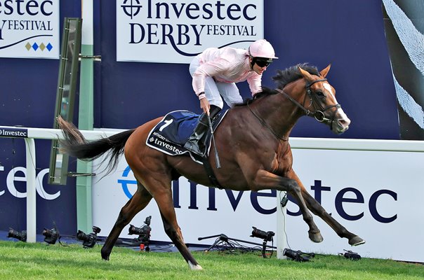 Seamie Heffernan riding Anthony Van Dyck win Epsom Derby 2019