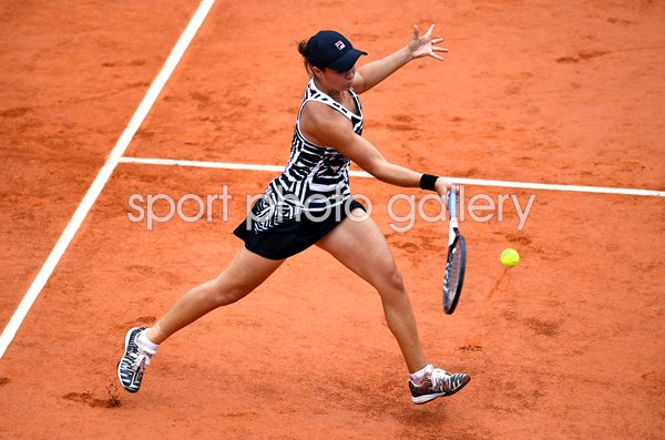 Ashleigh Barty Australia forehand French Open Champion Paris 2019