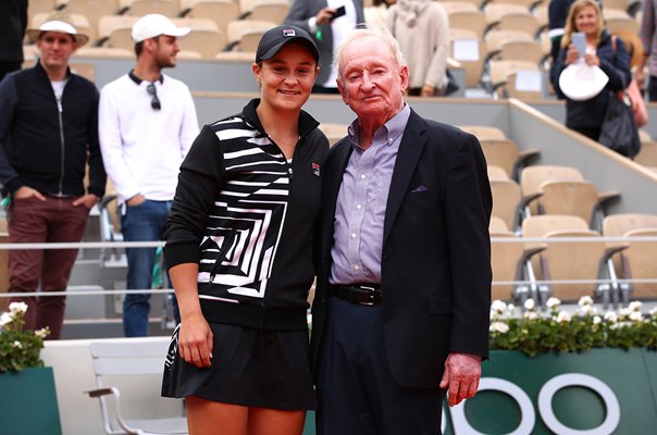 Australians Ashleigh Barty & Rod Laver 2019 French Open 