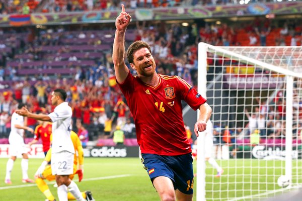 Xabi Alonso Spain v France EURO 2012 