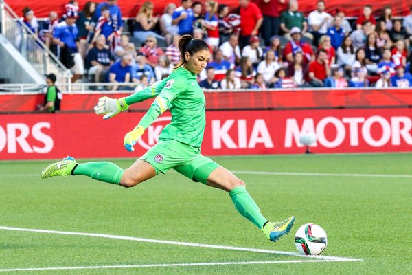 Hope Solo USA Goal Kick v China World Cup 2015