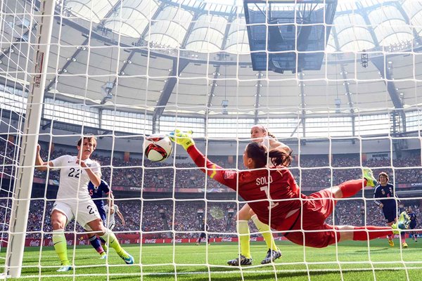 Hope Solo USA Save v Japan World Cup Final Vancouver 2015