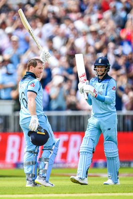 Eoin Moragn England Century v Afghanistan World Cup 2019