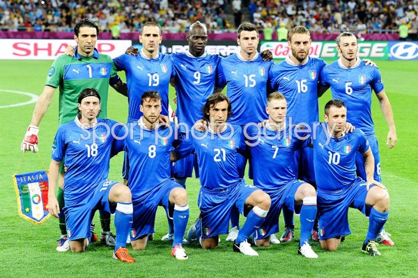 Italy team v England EURO 2012 Quarter Final