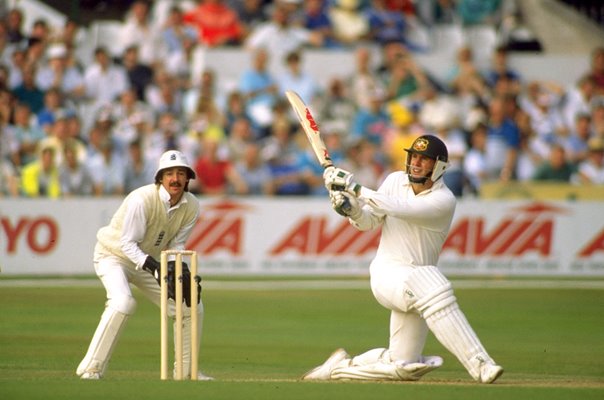 Mark Taylor Australia & Jack Russell England Trent Bridge Ashes 1989