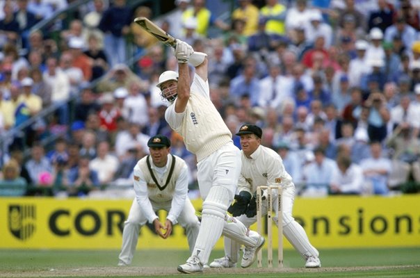 Graeme Hick England & Ian Healy Australia Old Trafford Ashes 1993