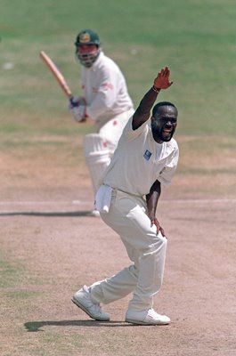 Winston Benjamin West Indies appeals v David Boon 1995