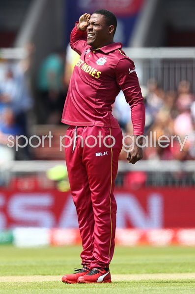 Sheldon Cottrell West Indies salute v New Zealand World Cup 2019