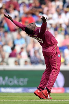 Sheldon Cottrell West Indies celebration v New Zealand World Cup 2019