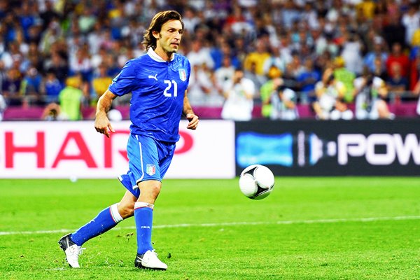 Andrea Pirlo Italy penalty chip EURO 2012