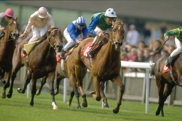 Lester Piggott & Rodrigo De Triano 2000 Guineas Newmarket 1992