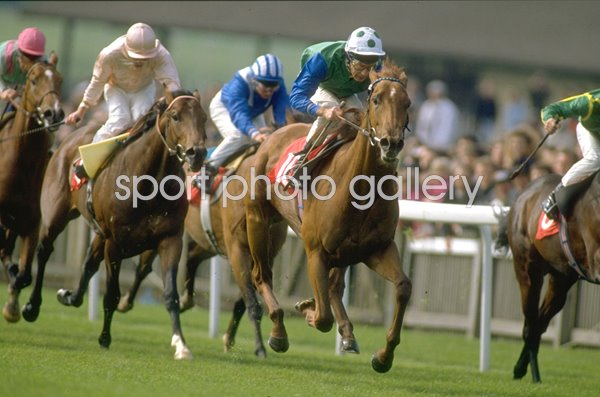 Lester Piggott & Rodrigo De Triano 2000 Guineas Newmarket 1992