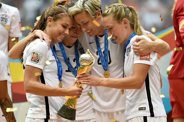 Alex Morgan, Lauren Holiday, Abby Wambach & Whitney Engen USA 2015