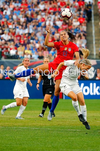 Alex Morgan USA v New Zealand St Louis 2019