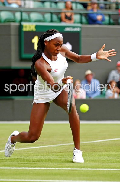 Cori Gauff USA v Venus Williams USA Wimbledon 2019