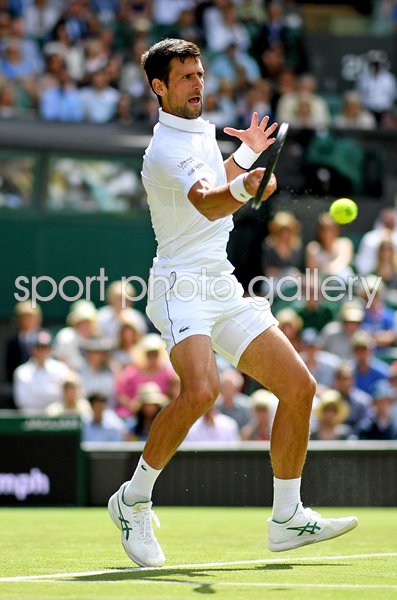Novak Djokovic Serbia Centre Court Wimbledon 2019
