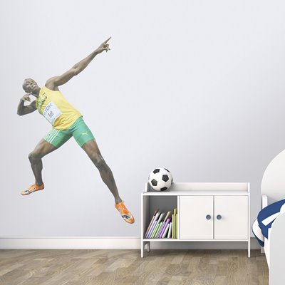 TRADEMARK USAIN BOLT CELEBRATION BERLIN 2009 wall sticker