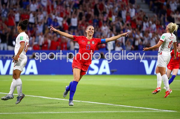 Alex Morgan USA scores v England Semi Final World Cup 2019
