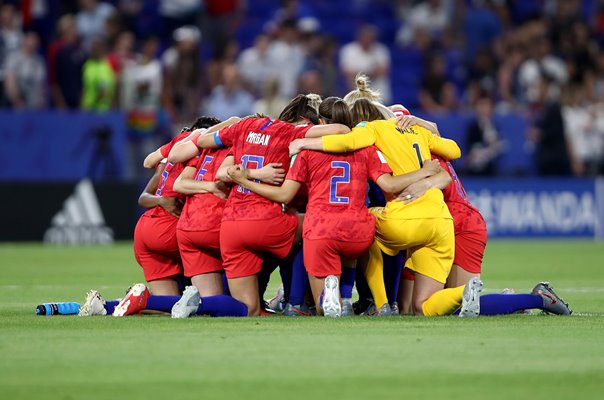 USA Team Huddle Semi Final World Cup France