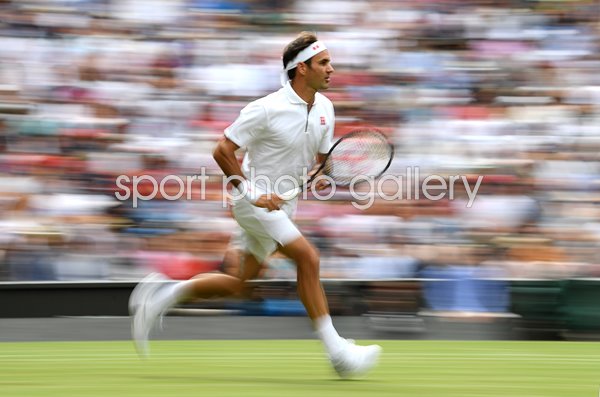 Roger Federer Switzerland Wimbledon Blur Effect 2019