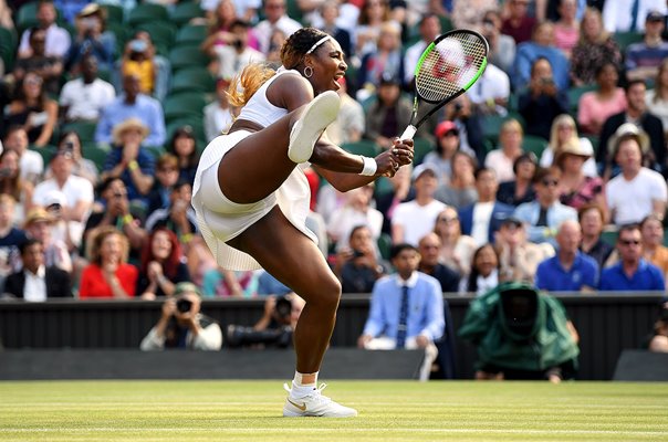 Serena Williams USA Backhand Volley Wimbledon 2019