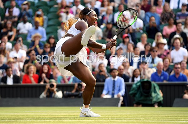 Serena Williams USA Backhand Volley Wimbledon 2019