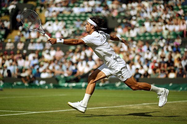 Feliciano Lopez Spain v Karen Khachanov Wimbledon 2019