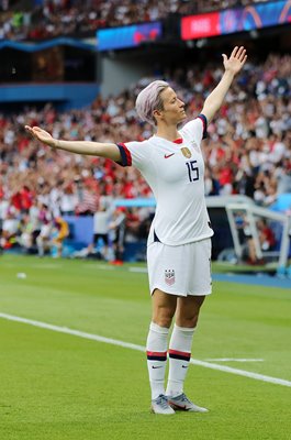 Megan Rapinoe USA scores v France Quarter Final World Cup 2019