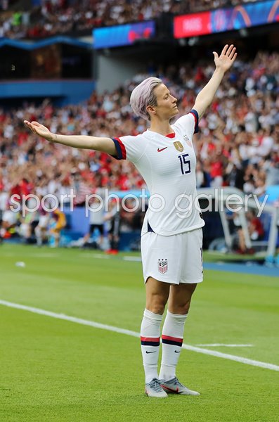 Megan Rapinoe USA scores v France Quarter Final World Cup 2019