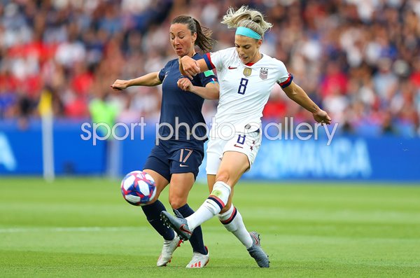 Julie Ertz v Gaetane Thiney USA v France World Cup 2019