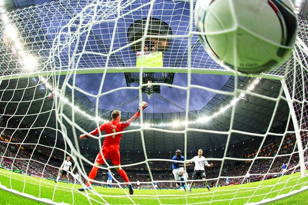 Mario Balotelli scores v Germany EURO 2012