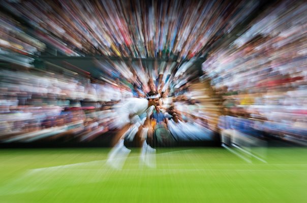 Roger Federer Switzerland Blur Effect Wimbledon 2019